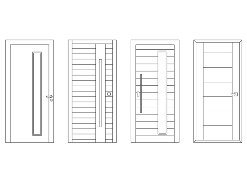 Portoni ingresso dwg anteprima Archweb