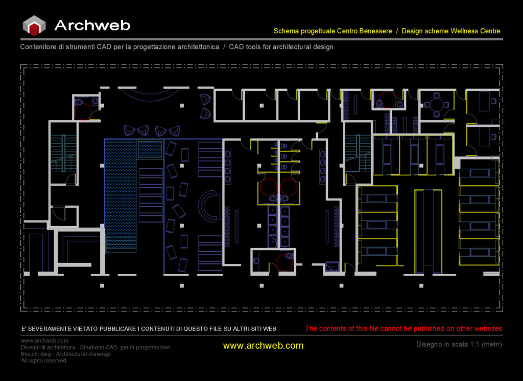 Schema centro benessere 11 cad Archweb