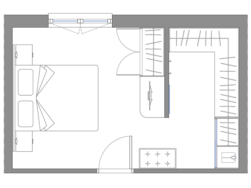 Camera da letto 02 anteprima dwg Archweb