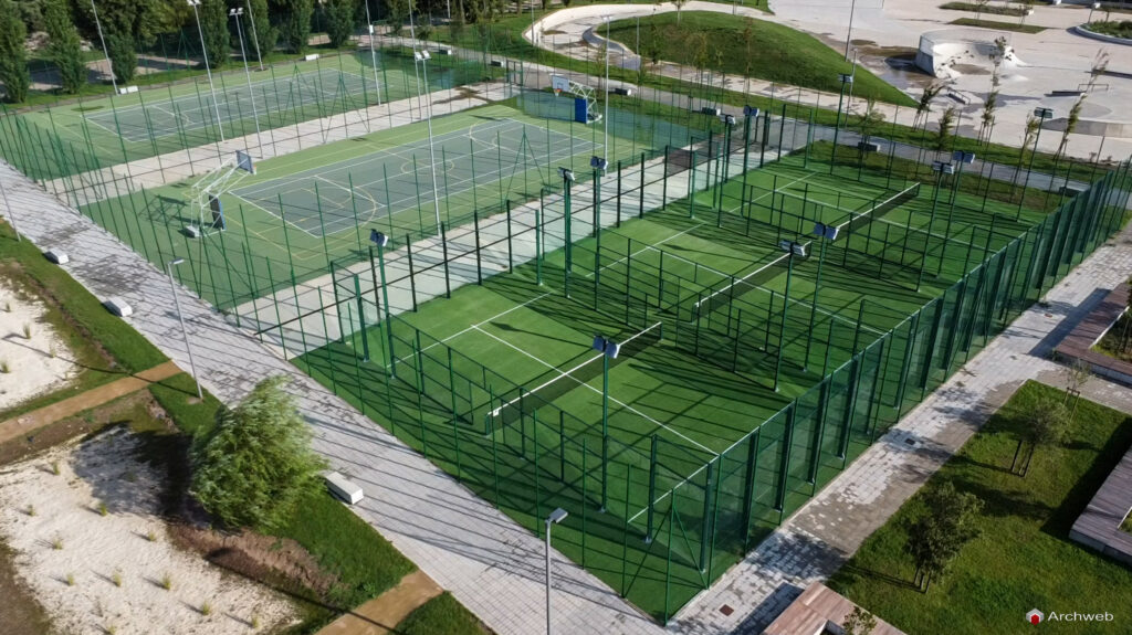 Campo di Padel visto dall'alto