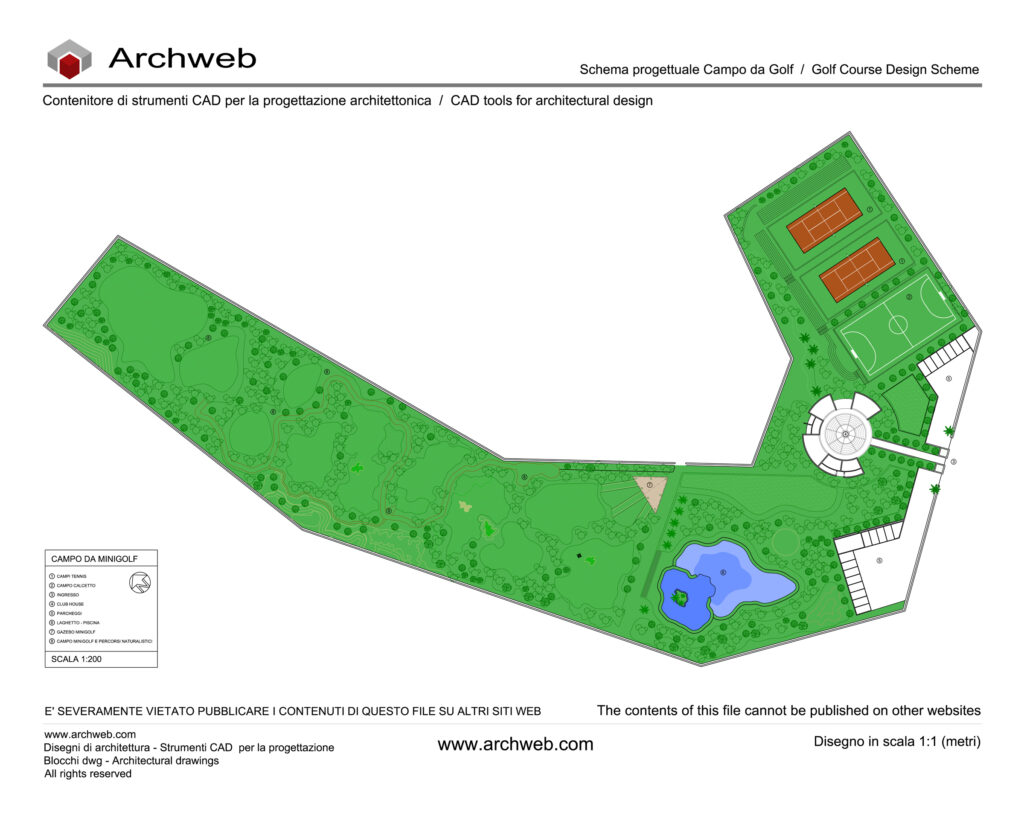 Campo da golf 01 dwg Archweb