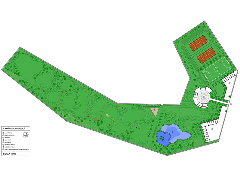 Campo da golf 01 anteprima dwg Archweb