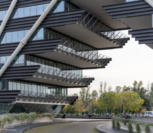 Edificio uffici Esso a Roma-Magliana di Julio Lafuente