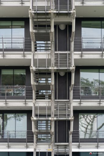 Edificio uffici Esso a Roma-Magliana di Julio Lafuente