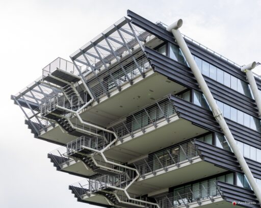 Edificio uffici Esso a Roma-Magliana di Julio Lafuente