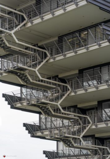 Edificio uffici Esso a Roma-Magliana di Julio Lafuente