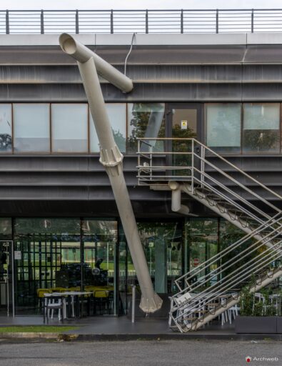 Edificio uffici Esso a Roma-Magliana di Julio Lafuente