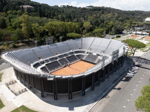 Stadio Centrale del Tennis foto dal drone