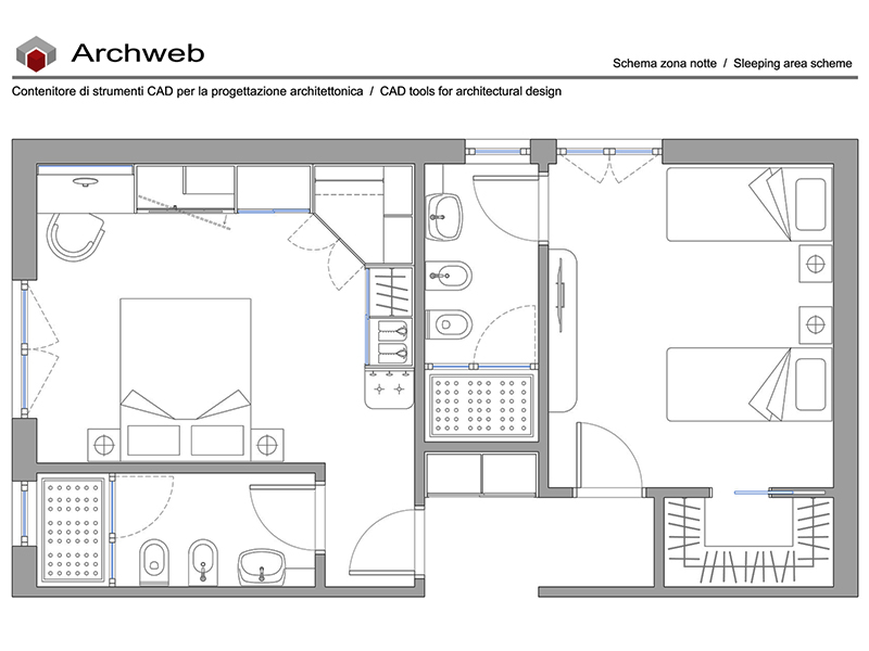 Zona notte dwg 34 anteprima Archweb