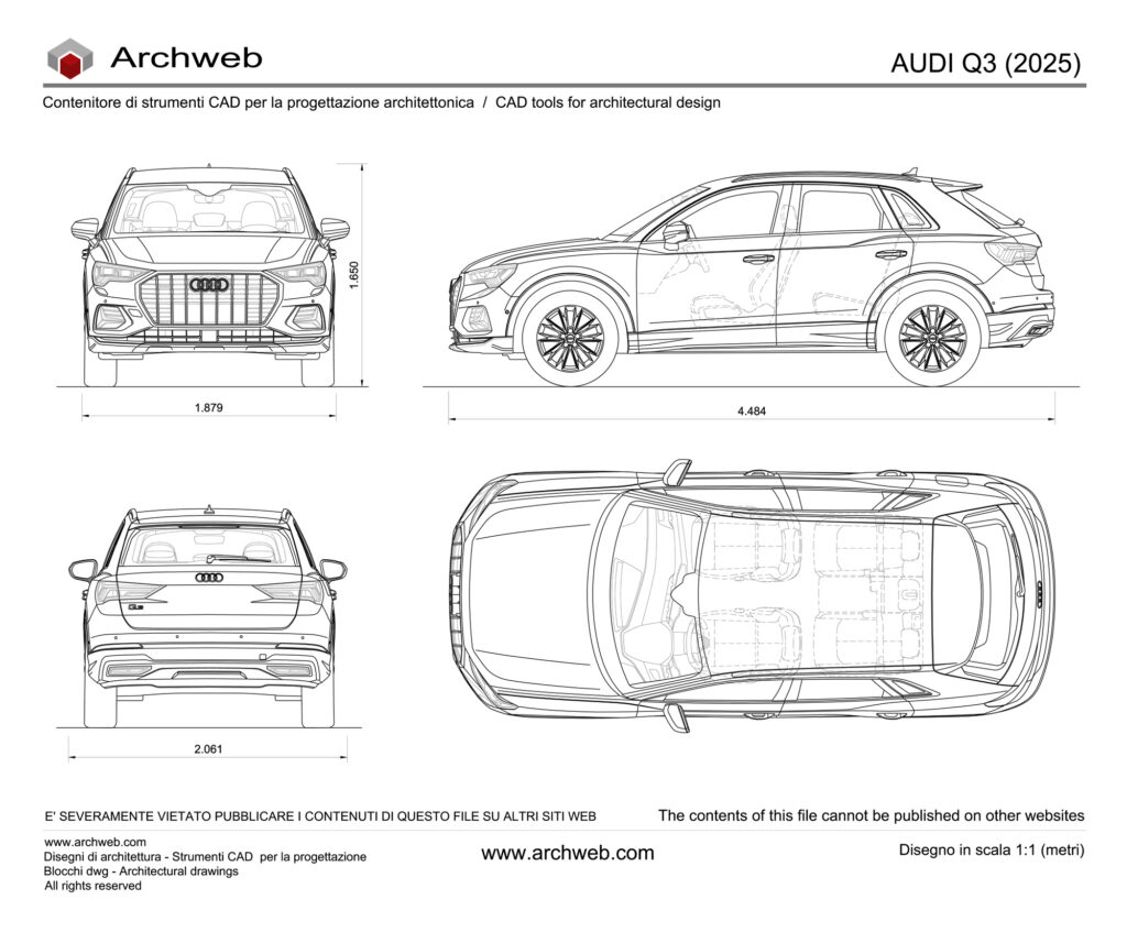 Audi Q3 (2025) dwg Archweb