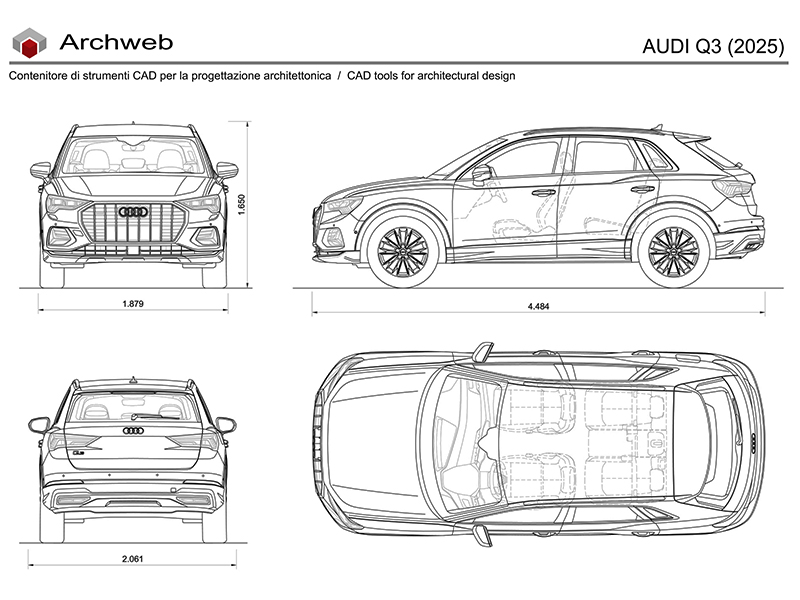 Audi Q3 (2025) anteprima dwg Archweb