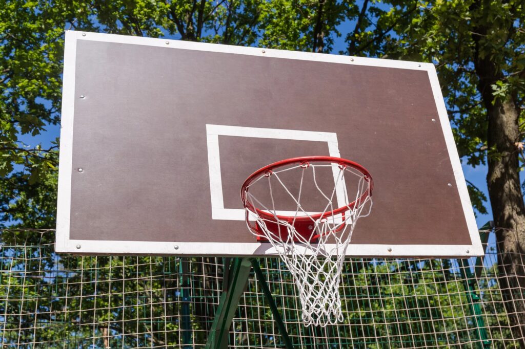 Basketball court photography