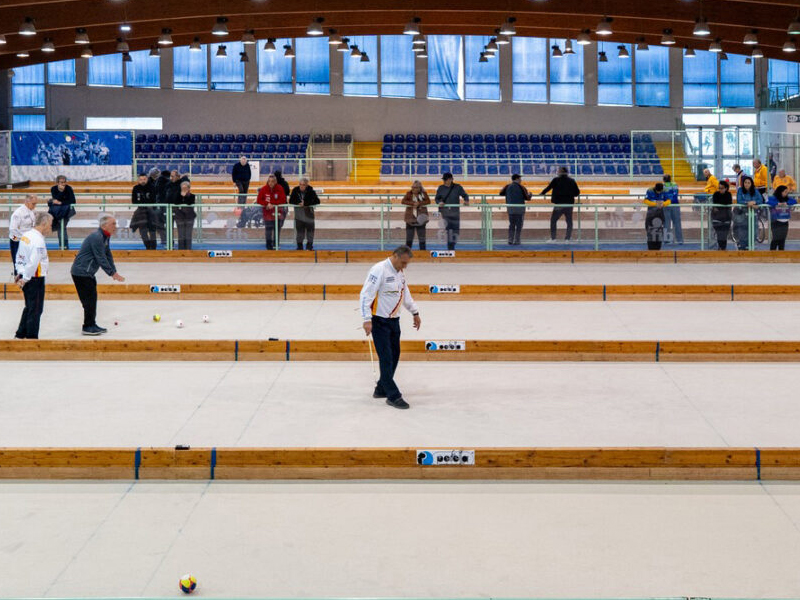 Impianto campi da bocce fotografie