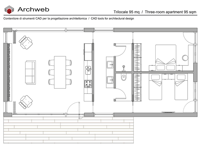 Casa unifamiliare 03 anteprima dwg Archweb