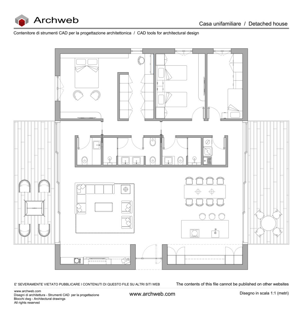 Casa unifamiliare 04 dwg Archweb