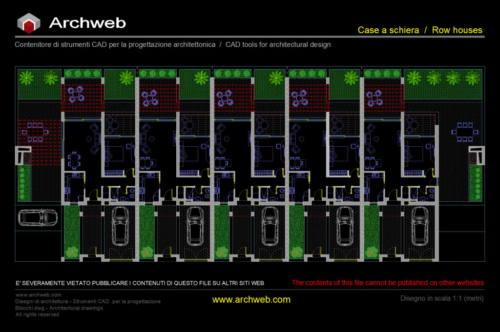 Case a schiera 42 cad Archweb