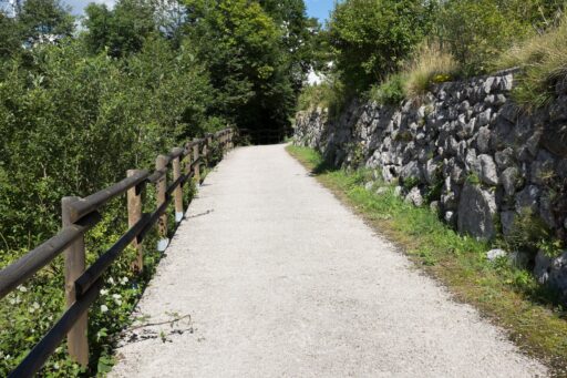 Staccionata in legno a Croce di Sant'Andrea