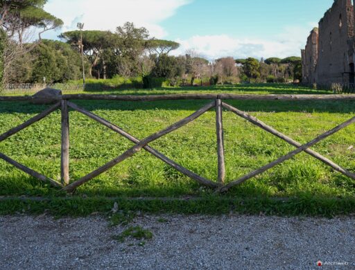 Staccionata in legno a Croce di Sant'Andrea Archweb fotografie
