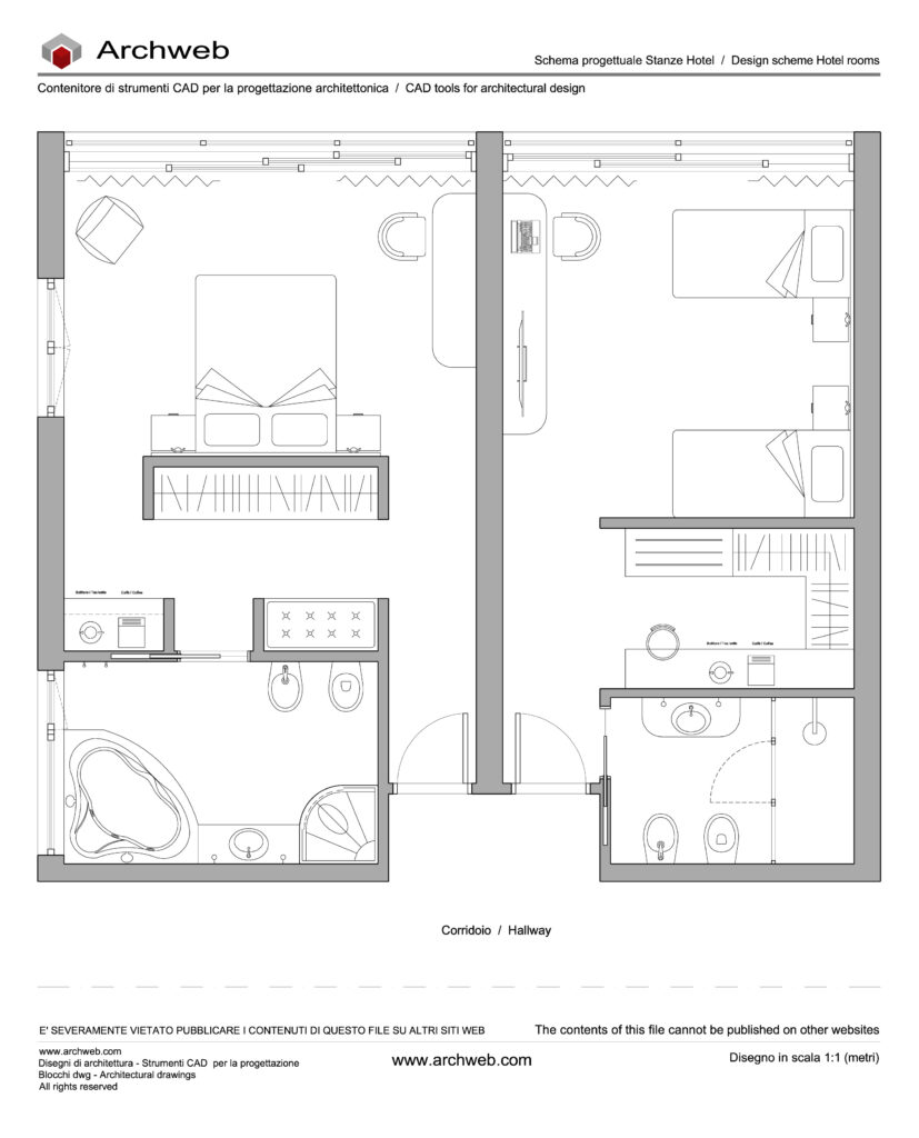 Stanze hotel 05 dwg Archweb