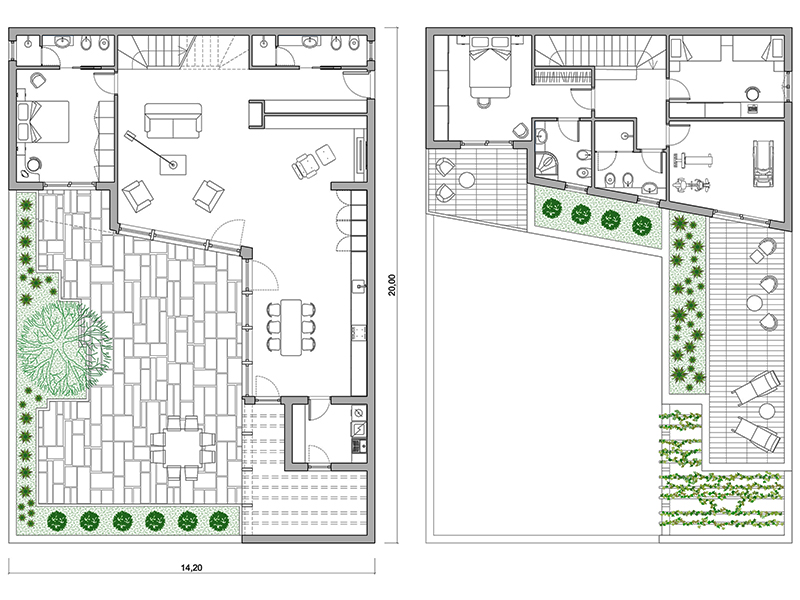 Casa unifamiliare 05 anteprima dwg Archweb