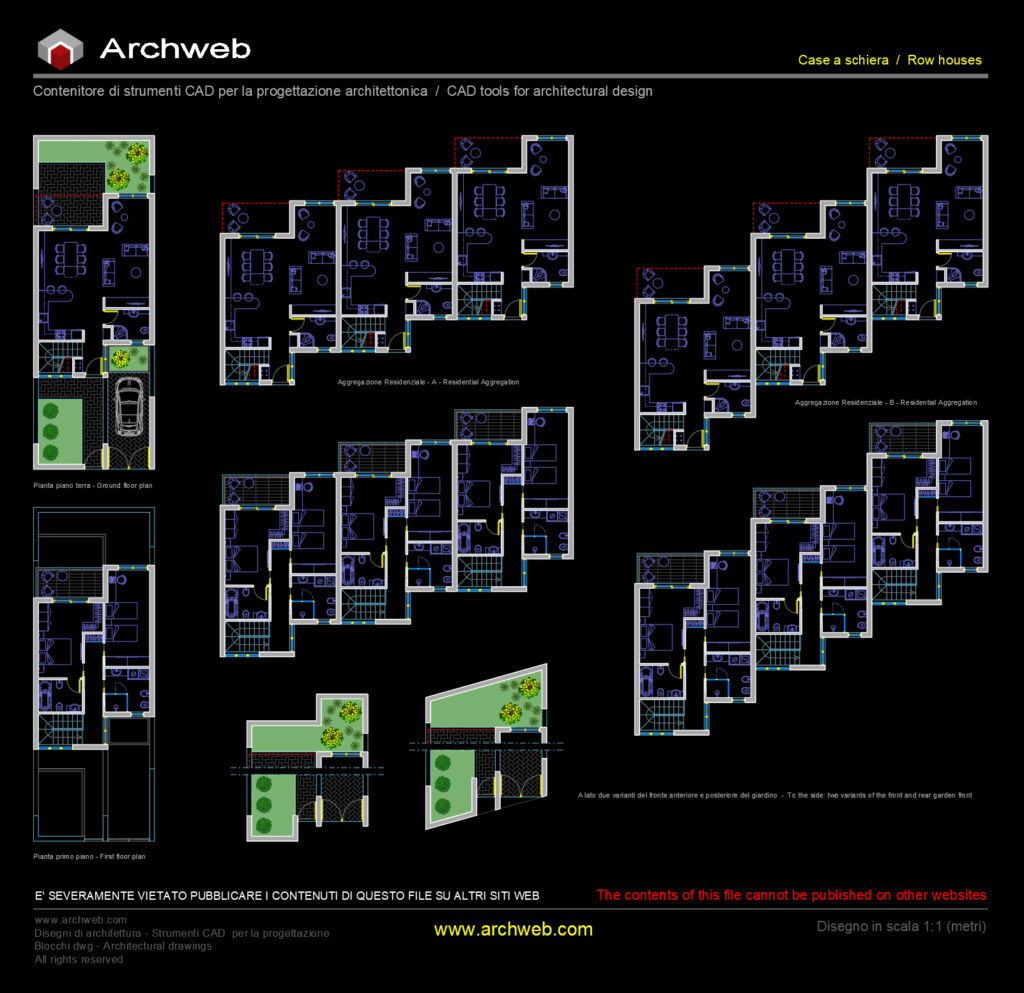 Case a schiera 43 cad Archweb