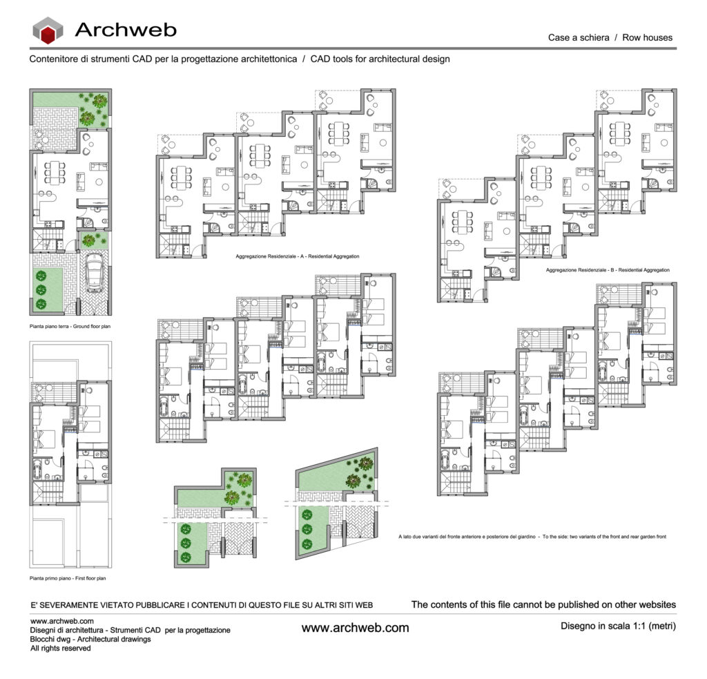 Case a schiera 43 dwg Archweb