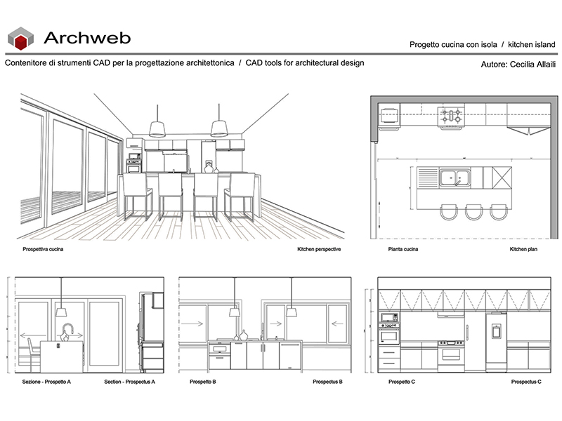 Progetto cucina 06 anteprima dwg Archweb