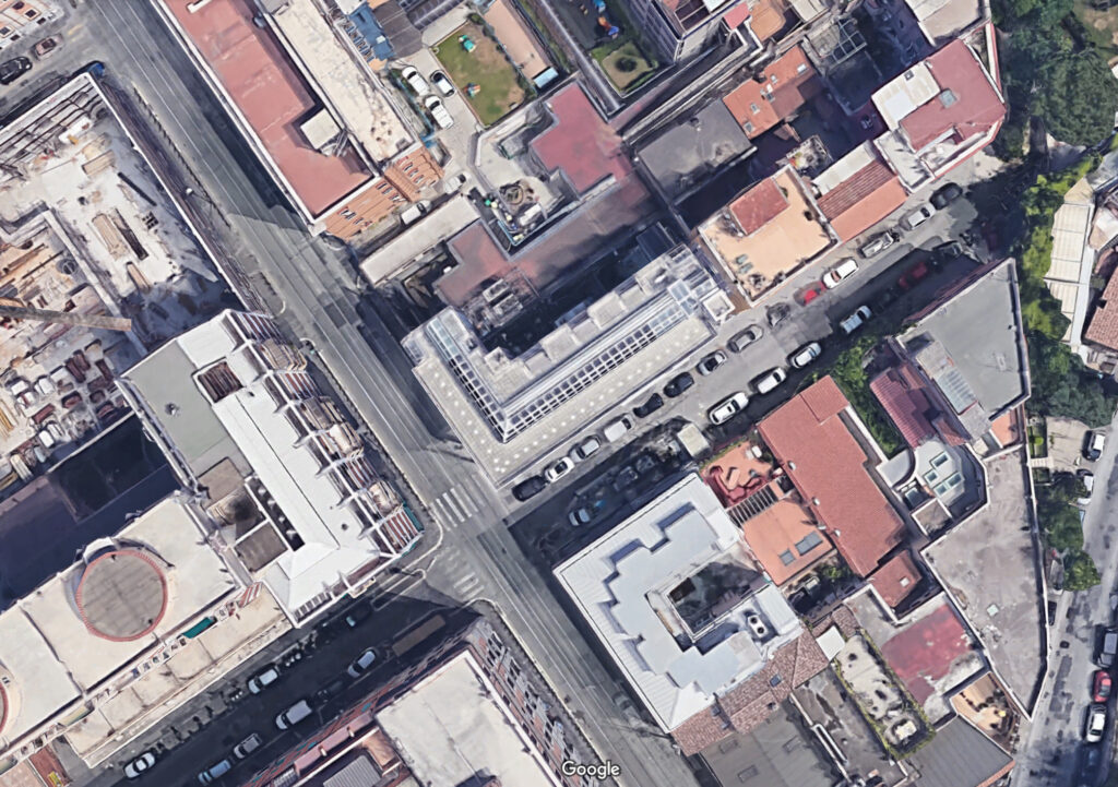 Centro InfoSapienza "Ragno blu" Foto aerea