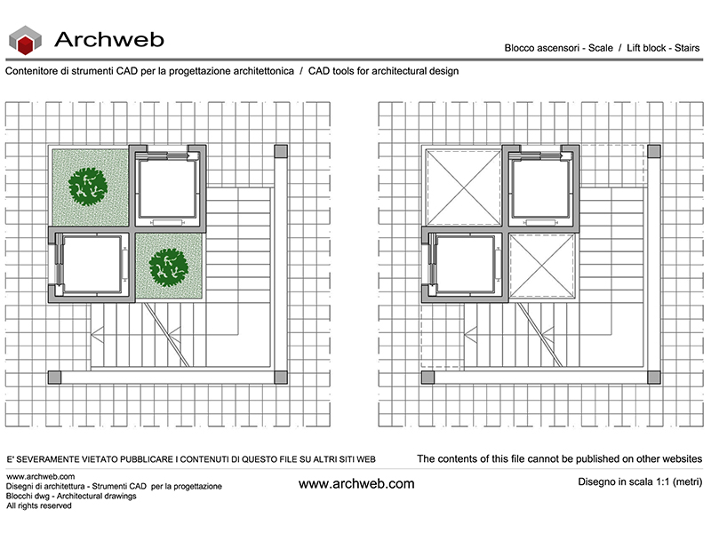 Scala - Ascensori 01 anteprima dwg Archweb
