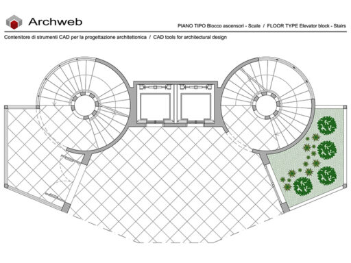 Scala - Ascensori 02 anteprima dwg Archweb