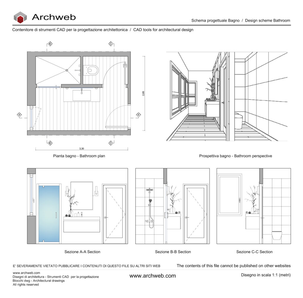 Bagno progetto 20 dwg Archweb