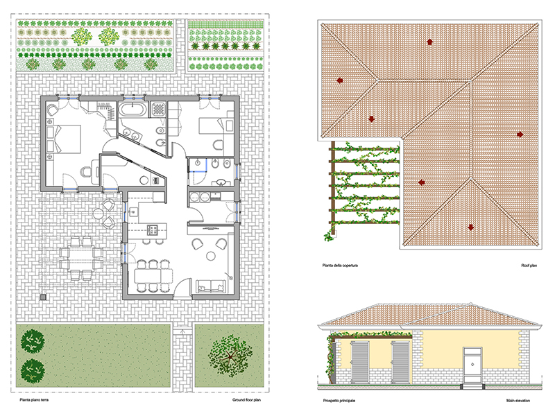 Casa campagna dwg 02 Archweb