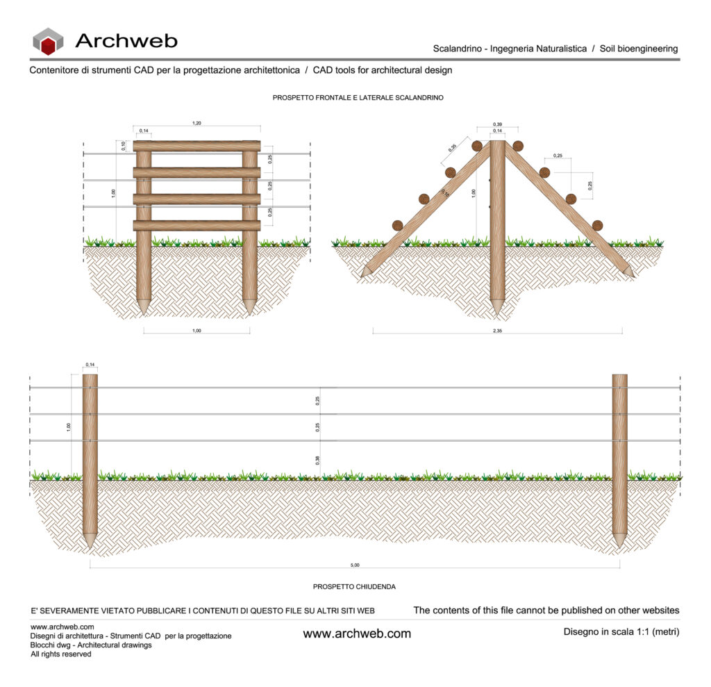 Scalandrino - Ingegneria naturalistica dwg Archweb
