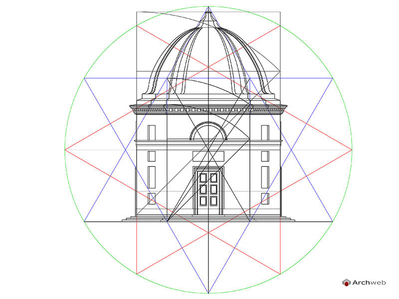Tempio di Valadier a Genga dwg Archweb