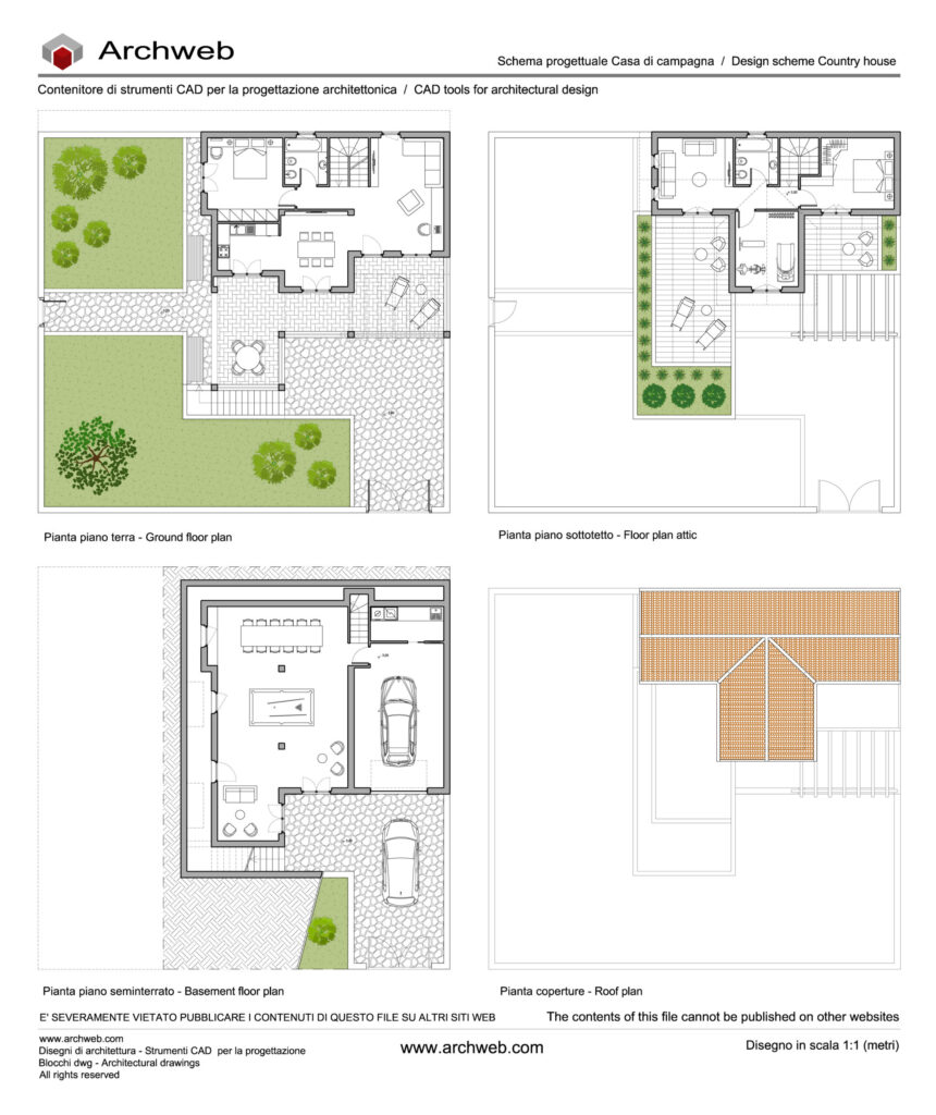 Casa di campagna dwg 03 Archweb