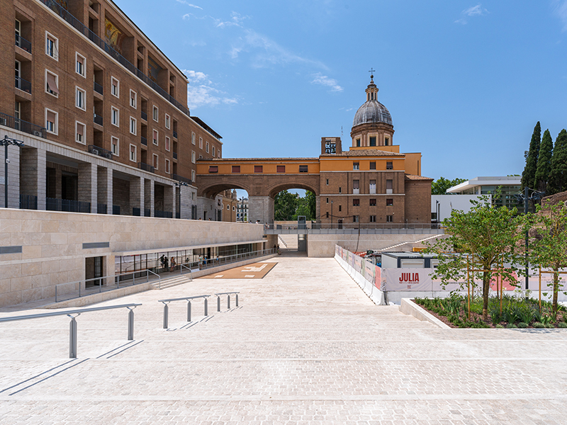 Nuova Piazza Augusto Imperatore a Roma progetto arch. Francesco Cellini