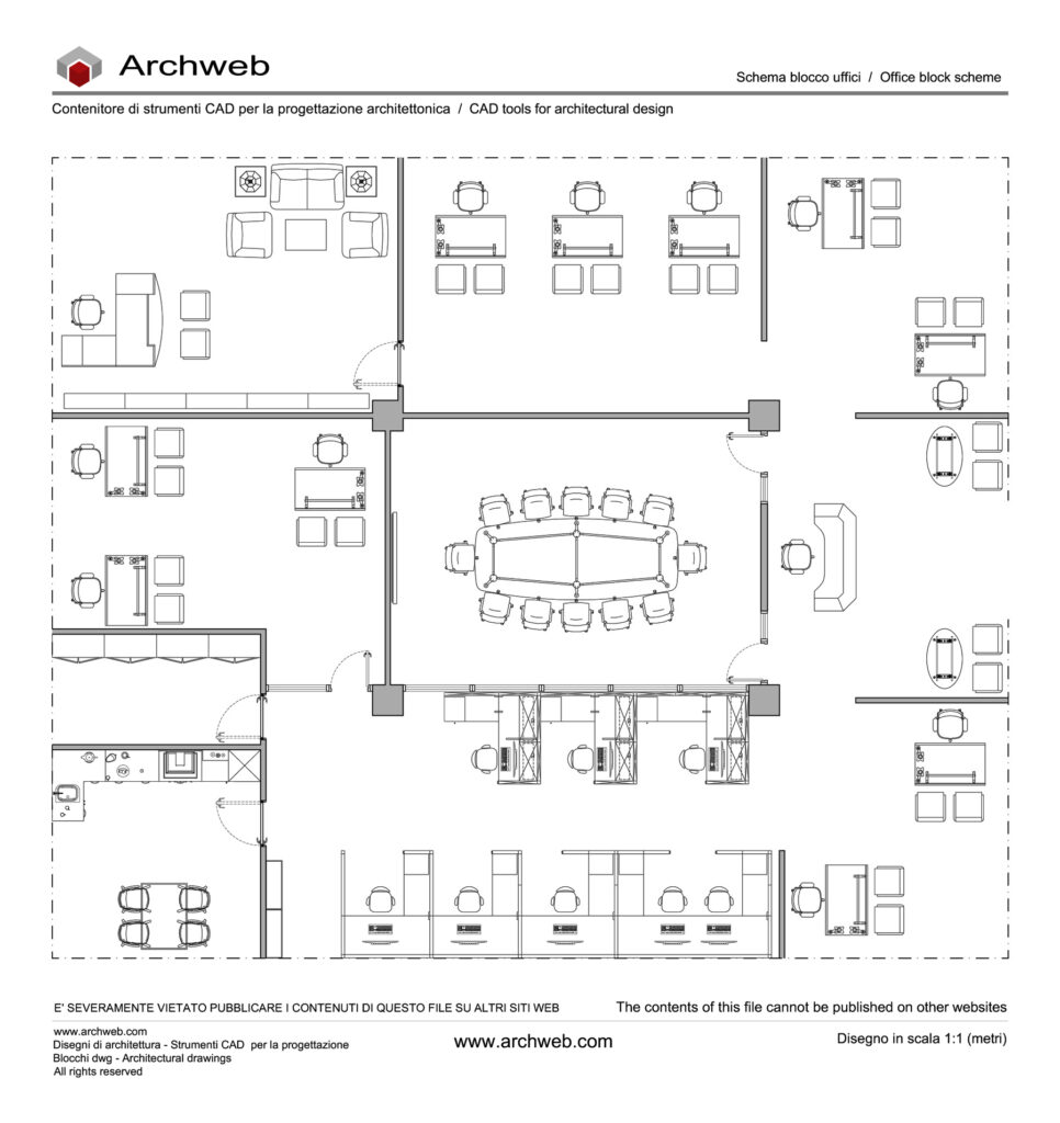 Schema ufficio 30 dwg Archweb