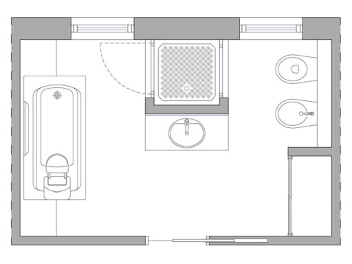 Bagno pianta 10 dwg Archweb