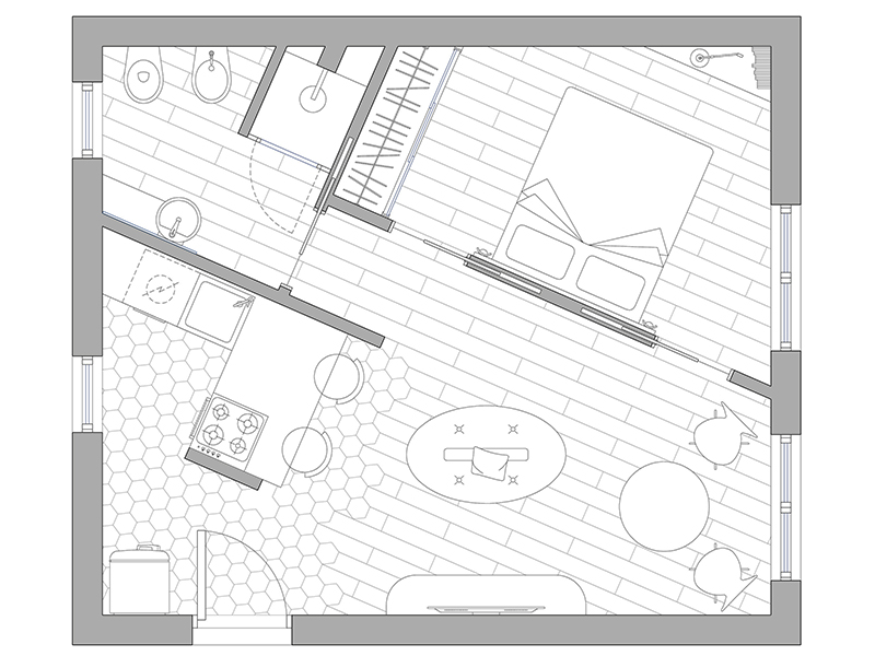 Bilocale dwg 16 cad Archweb