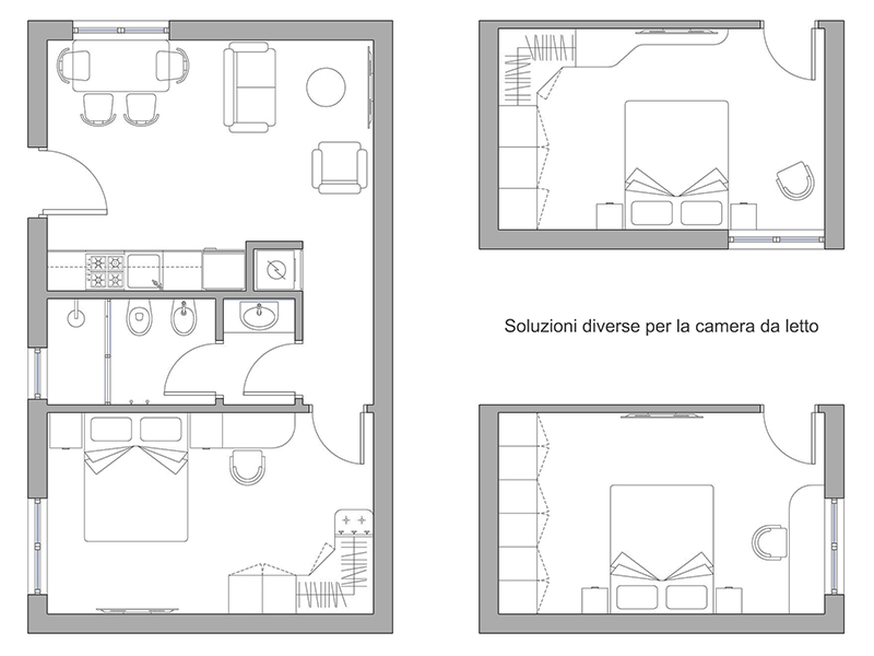 Bilocale dwg 17 cad Archweb