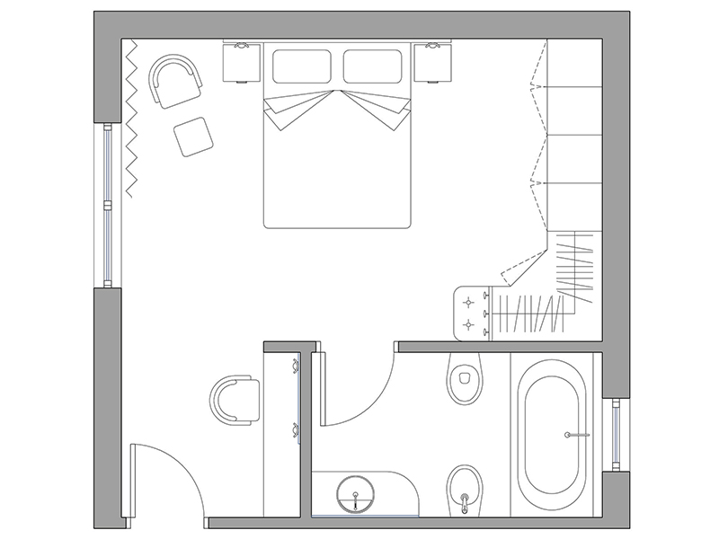 Camera da letto 23 dwg Archweb