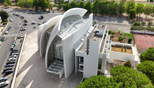 Chiesa di Dio Padre Misericordioso di Richard Meier fotografie con drone