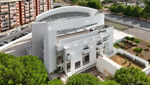 Chiesa di Dio Padre Misericordioso di Richard Meier fotografie con drone