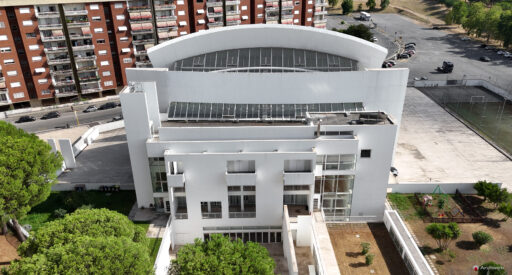 Chiesa di Dio Padre Misericordioso di Richard Meier fotografie con drone