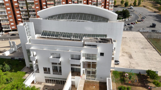 Chiesa di Dio Padre Misericordioso di Richard Meier fotografie con drone