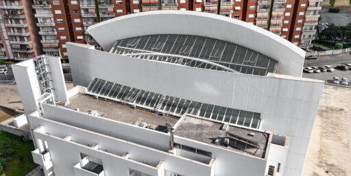 Chiesa di Dio Padre Misericordioso di Richard Meier fotografie con drone
