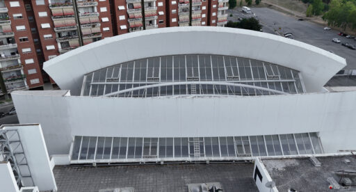 Chiesa di Dio Padre Misericordioso di Richard Meier fotografie con drone
