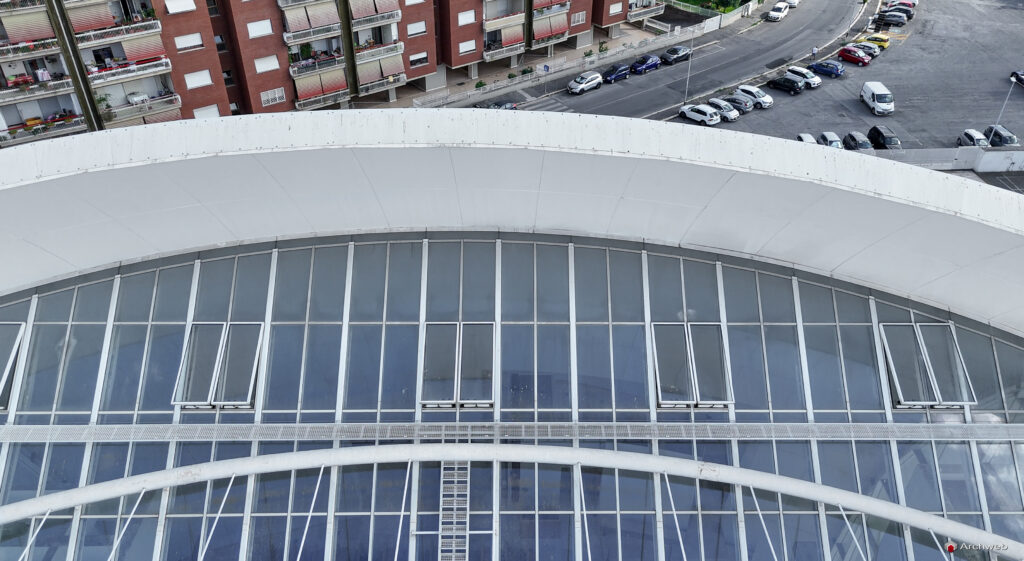 Chiesa di Dio Padre Misericordioso di Richard Meier fotografie con drone
