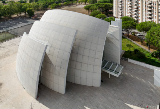 Chiesa di Dio Padre Misericordioso di Richard Meier fotografie con drone