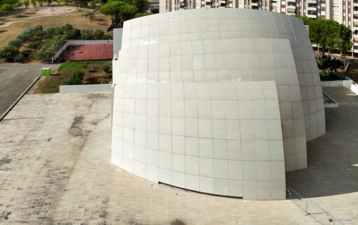Chiesa di Dio Padre Misericordioso di Richard Meier fotografie con drone